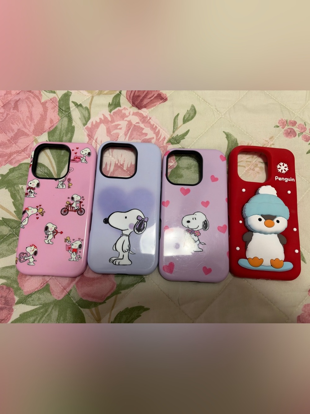 3 Snoopy Phone Case for iPhone - and Penguin case